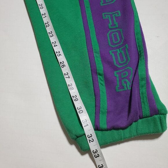 Vintage Kamikaze World Tour Sweatpants Size M Green 90’s Joggers Sweats Mens - Picture 9 of 10